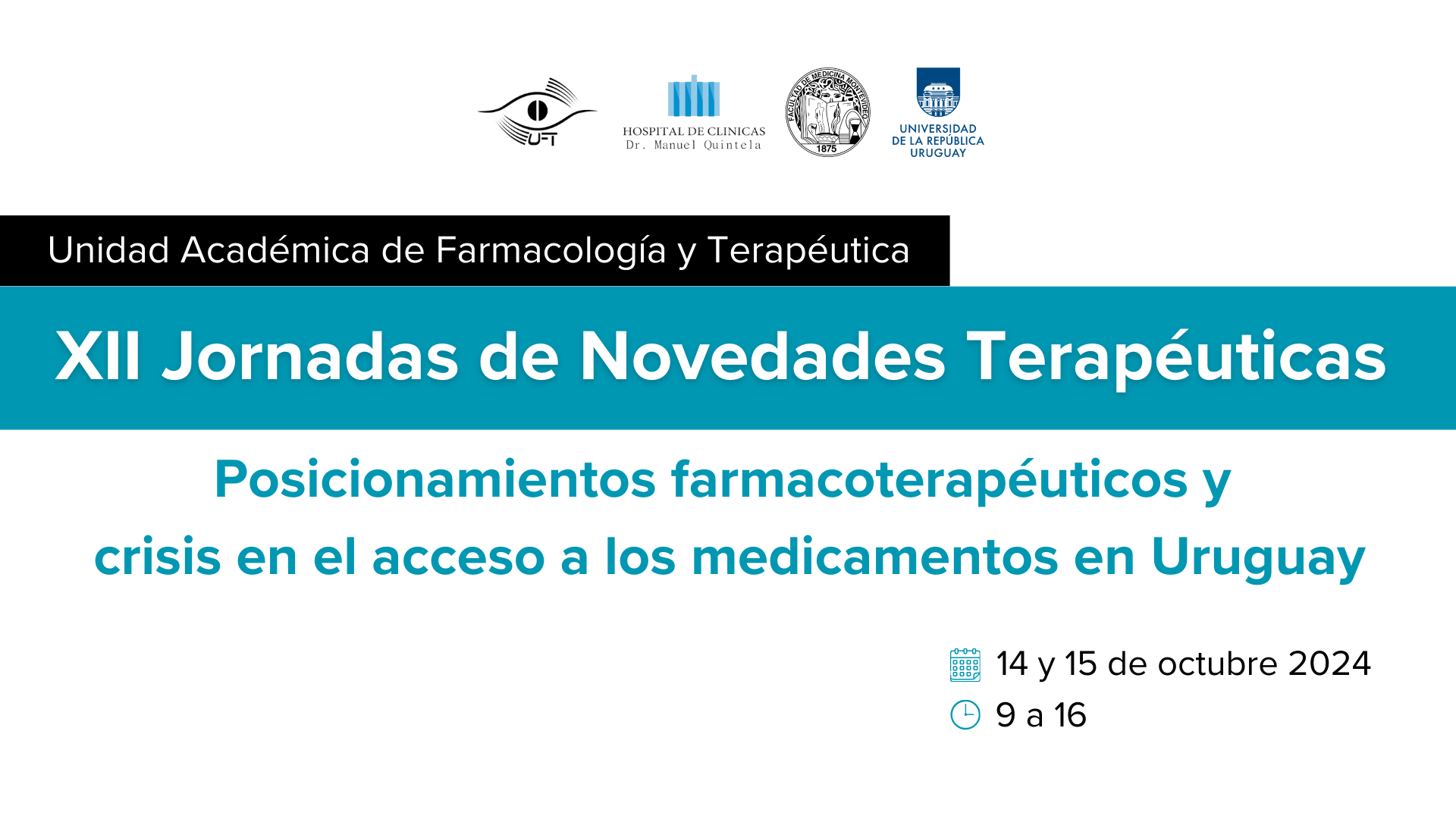 XII Jornadas de Novedades Terapéuticas